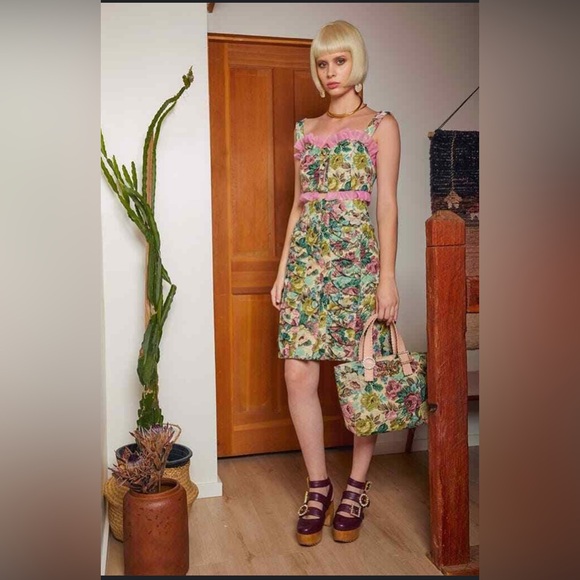 Autumn Adelgbo Floral Jacquard Handbag, Multicolor - Picture 3 of 4